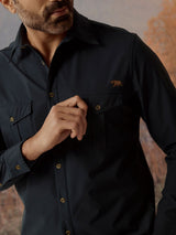 Men's Blue Casual Regular Fit Solid Full Sleeves Shirt