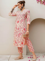 Women's Off White Cotton 2 Pieces Kurta Set
