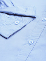 Men's Regular Fit Solid Full Sleeves Cutaway Collar Formal Shirt