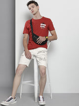 Men's Slim Fit Solid Mid Rise Shorts