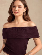 Women's Wine Party Solid  Top