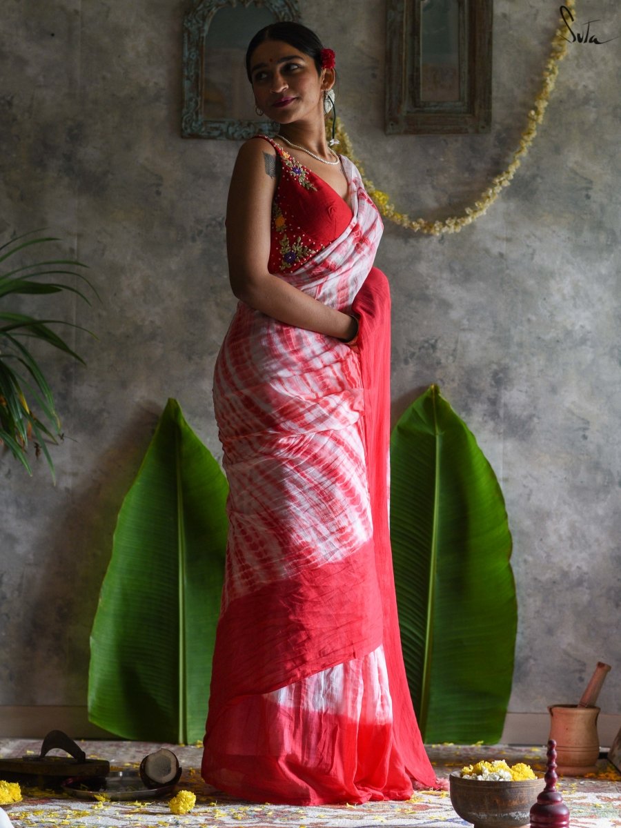 Women's Multicolor Mul Cotton Modal Saree