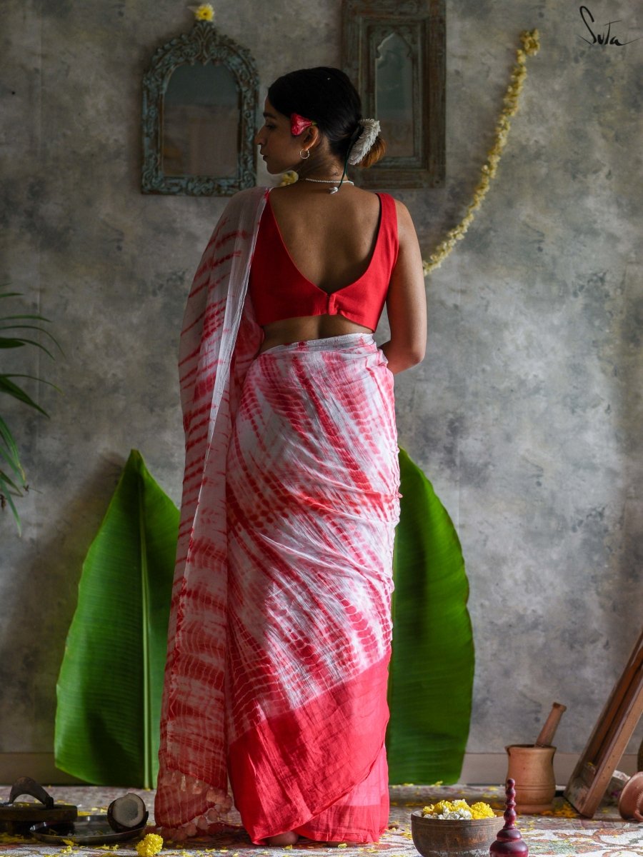 Women's Multicolor Mul Cotton Modal Saree