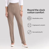Women's Brown Solid Sports High Rise Pant