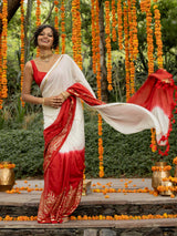 Women's Multicolor Cotton Mul Saree