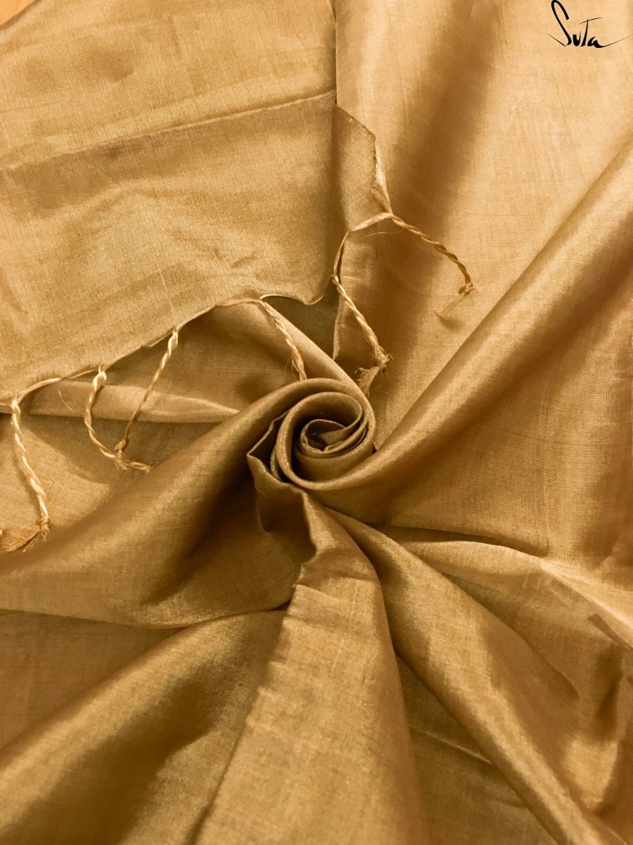 Women's Yellow Chanderi Silk Zari Saree