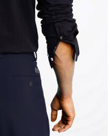 Men's Black Formal Regular Fit Solid Full Sleeves Shirt