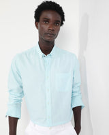 Men's Blue Formal Regular Fit Solid Full Sleeves Shirt