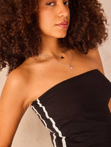 Women's Black Casual Solid Sleeveless Top