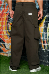 Unisex Baggy Fit Mid Rise Pure Cotton Cargo