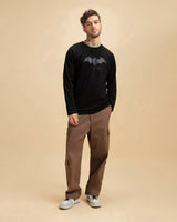 Men's Black Batman Graphic Printed Tshirt