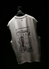 Unisex Beige Casual Regular Fit Printed Sleeveless Tank