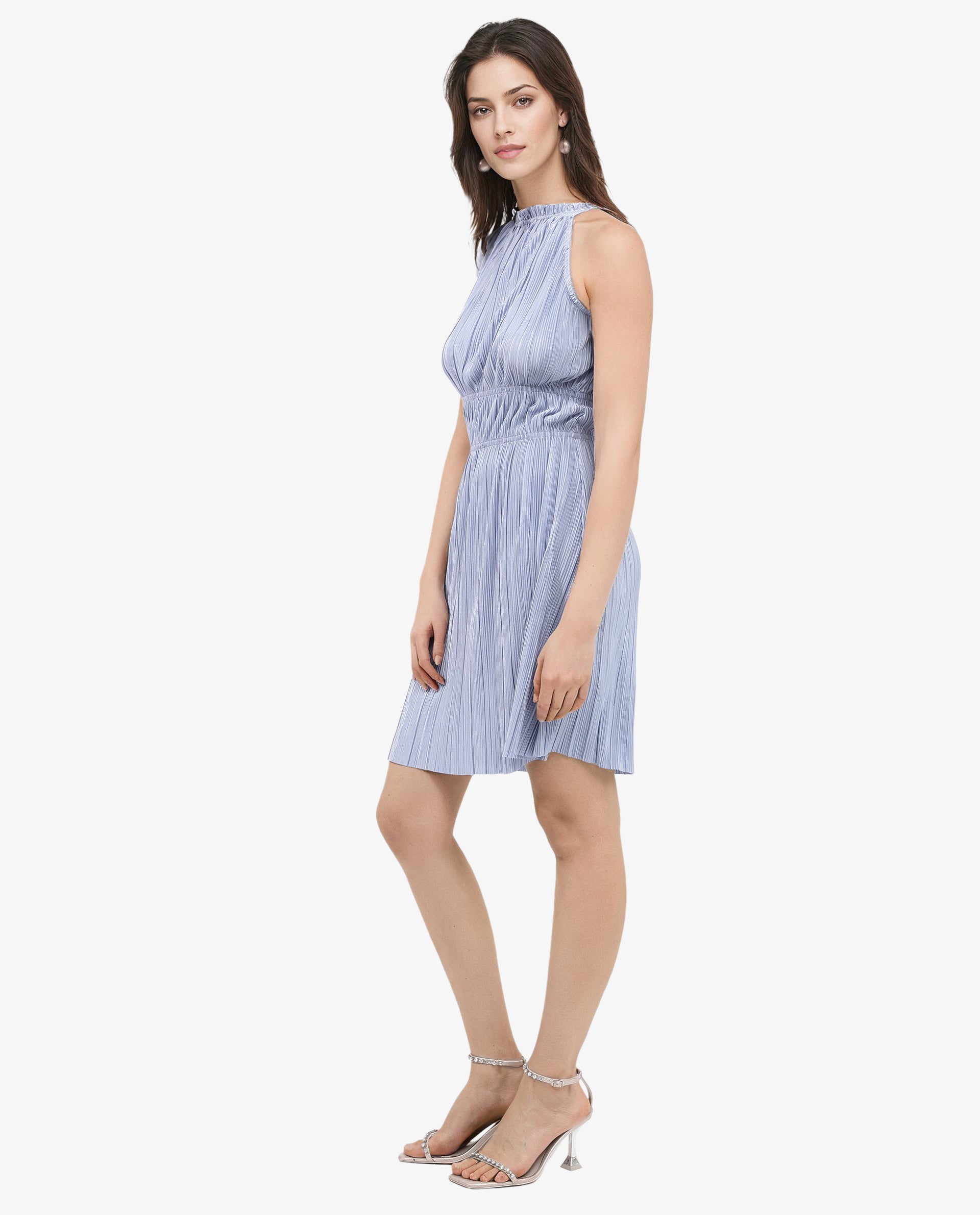 Women's Purple Sleeveless Dress
