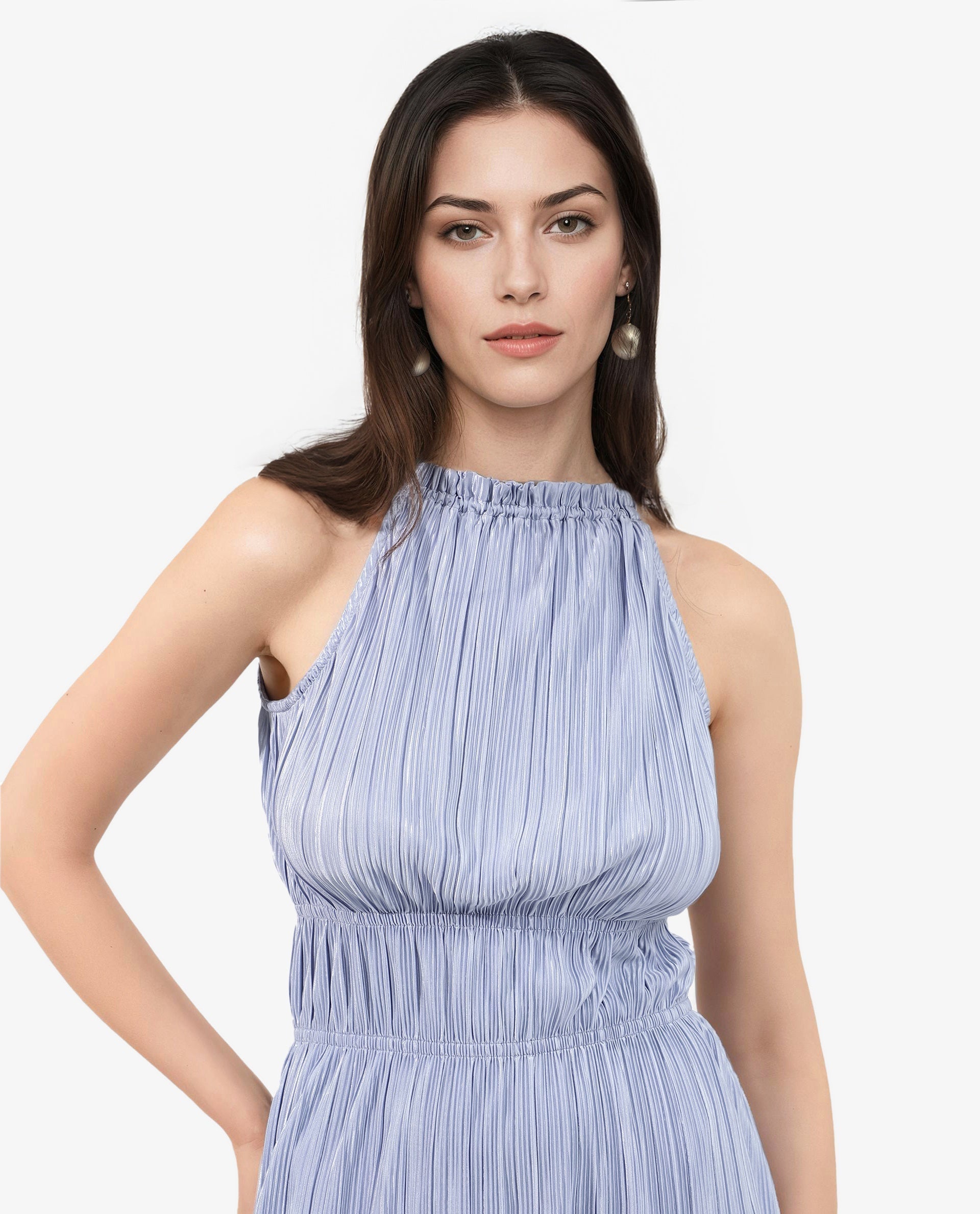 Women's Purple Sleeveless Dress