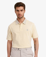 Men's Yellow Casual Regular Fit Solid Half Sleeves Polo Tshirt