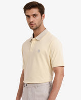 Men's Yellow Casual Regular Fit Solid Half Sleeves Polo Tshirt