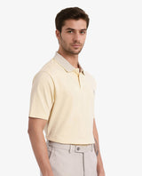 Men's Yellow Casual Regular Fit Solid Half Sleeves Polo Tshirt