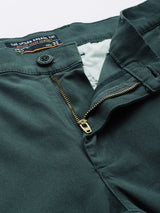 Men's Slim Fit Solid Mid Rise Stretchable Chinos