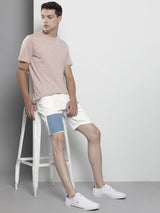 Men's Slim Fit Solid Mid Rise Shorts