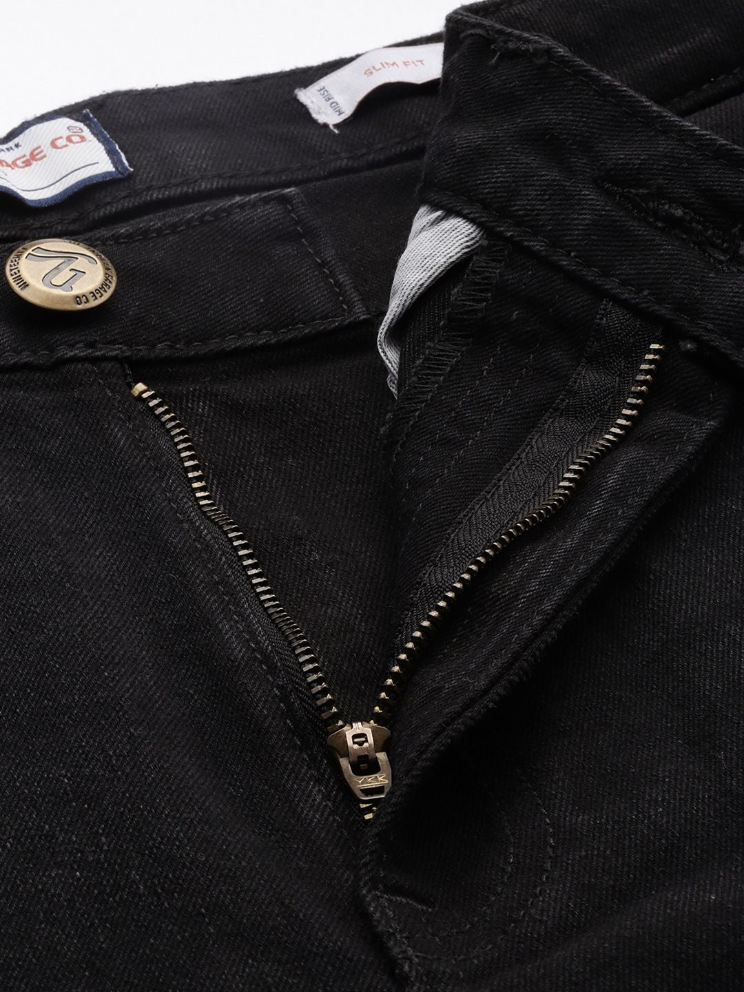 Men's Black Casual Slim Fit Jeans