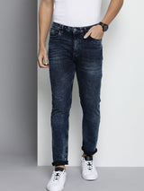 Men's Slim Fit Solid Mid Rise Stretchable Jeans