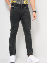 Men's Slim Fit Solid Mid Rise Stretchable Jeans