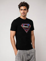 Men's Black Casual Oversized Fit Printed Half Sleeves Tshirt