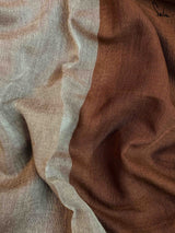 Women's Brown Mul Cotton Saree