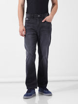 Men's Black Casual Regular Fit Jeans