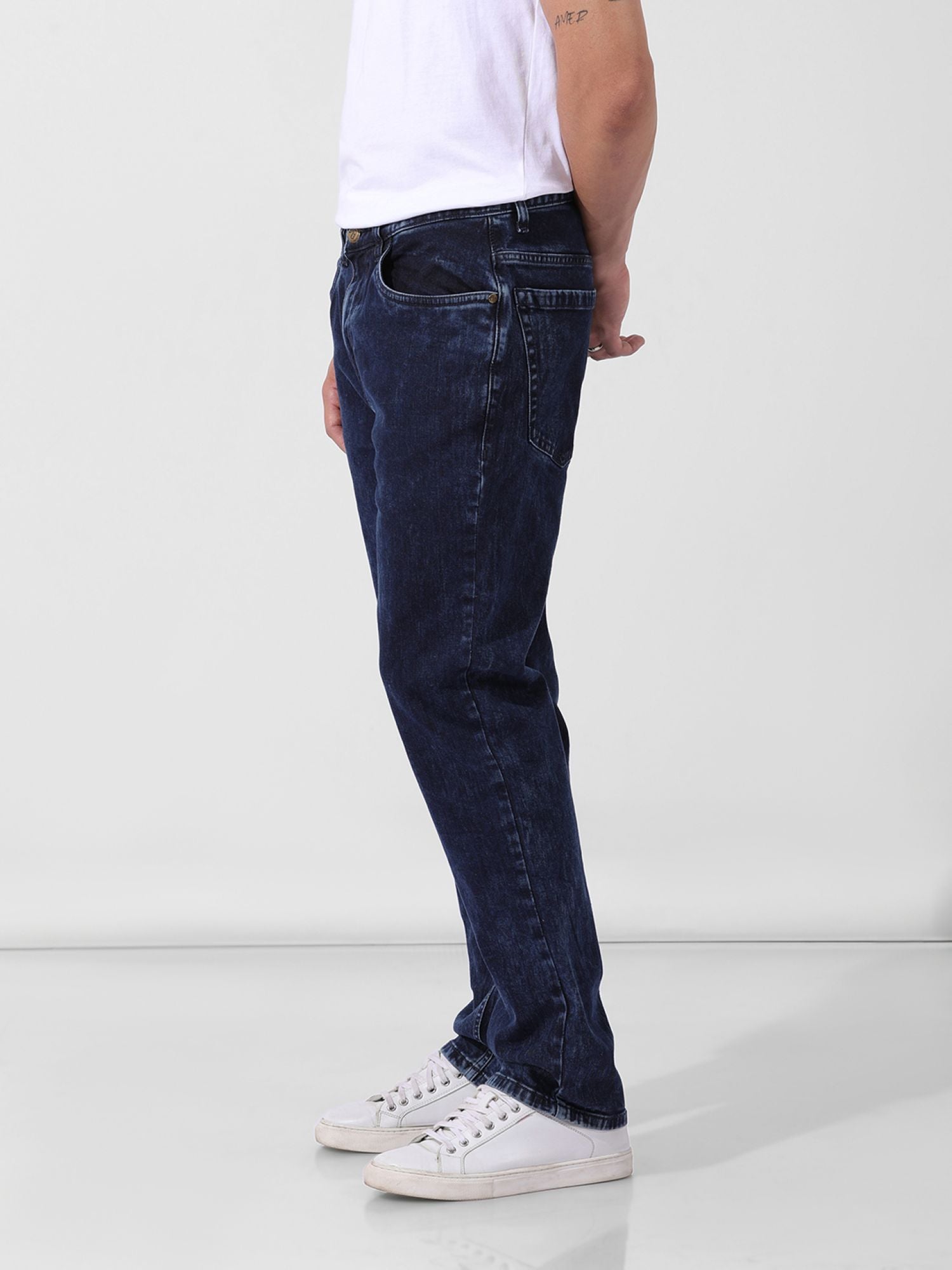 Men's Blue Casual Regular Fit Jeans