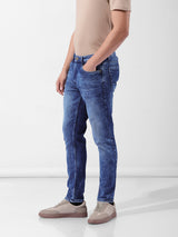 Men's Blue Casual Slim Fit Jeans