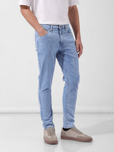 Men's Blue Casual Slim Fit Jeans