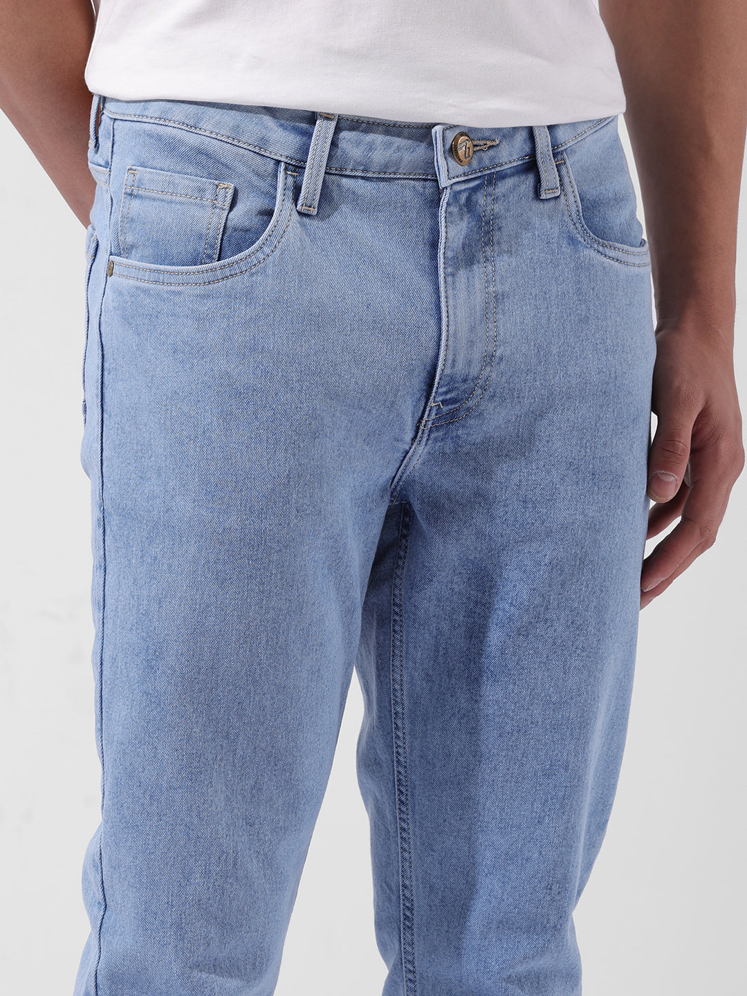 Men's Blue Casual Slim Fit Jeans