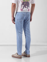 Men's Blue Casual Slim Fit Jeans