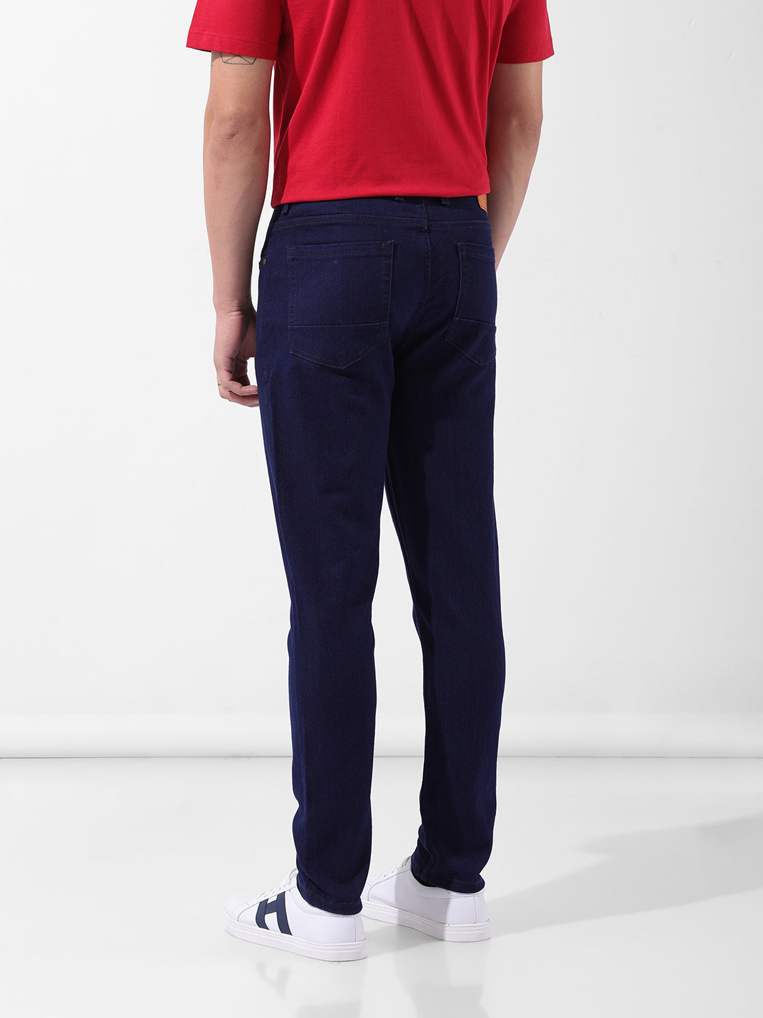 Men's Blue Casual Slim Fit Jeans
