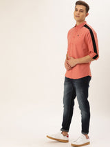 Men's Blue Slim Fit Solid Mid Rise Jeans