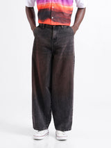 Men's Brown Casual Loose Fit Jeans