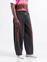 Men's Brown Casual Loose Fit Jeans