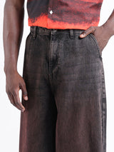 Men's Brown Casual Loose Fit Jeans