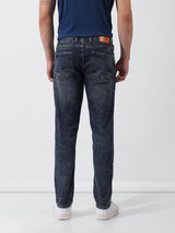 Men's Blue Casual Slim Fit Jeans