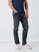 Men's Blue Casual Slim Fit Jeans