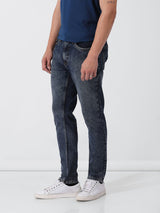 Men's Blue Casual Slim Fit Jeans