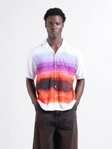 Men's Multicolor Casual Oversized Fit Polo Collar Half Sleeves Shirt