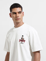 Men's White Casual Solid Regular Fit Crew Neck Half Sleeves Tshirt