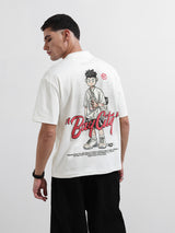 Men's White Casual Solid Regular Fit Crew Neck Half Sleeves Tshirt