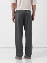 Men's Green Casual Relaxed Fit Solid Track Pants