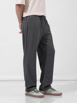 Men's Green Casual Relaxed Fit Solid Track Pants