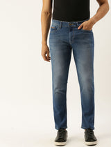 Men's Slim Fit Solid Low Rise Stretchable Jeans