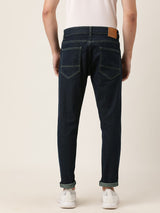 Men's Slim Fit Solid Mid Rise Jeans