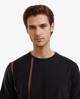 Men's Black Casual Regular Fit Printed Half Sleeves Tshirt